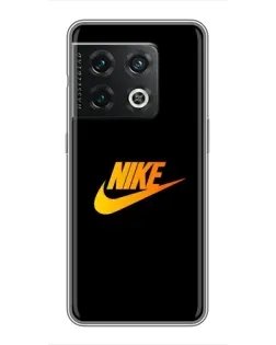 Чохол для OnePlus 10 Pro з картинкою «Золотий логотип Nike»
