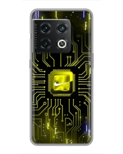 Чохол для OnePlus 10 Pro з картинкою «Nike — золота іскра»