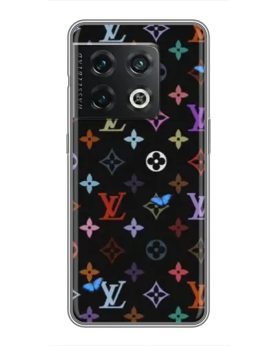 Чохол для OnePlus 10 Pro з картинкою «Кольорова монограма LV»
