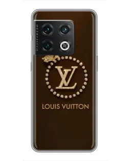 Чохол для OnePlus 10 Pro з картинкою «LV — золота печатка»