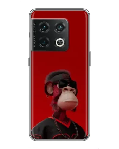 Чохол для OnePlus 10 Pro з картинкою «Bored Ape в червоному»