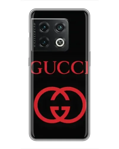 Чохол для OnePlus 10 Pro з картинкою «Gucci — червоний логотип»