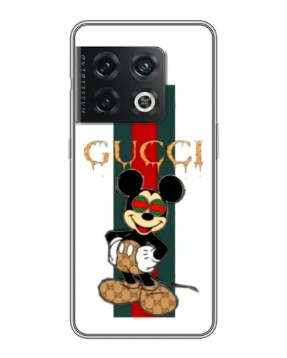 Чохол для OnePlus 10 Pro з картинкою «Міккі Маус Gucci — смуги»