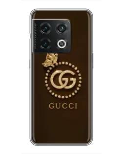 Чохол для OnePlus 10 Pro з картинкою «Gucci — золотий метелик»