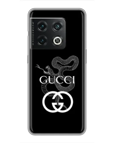 Чохол для OnePlus 10 Pro з картинкою «Gucci — срібна змія»