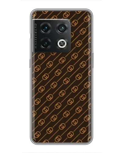 Чохол для OnePlus 10 Pro з картинкою «Gucci — золоті діагоналі»