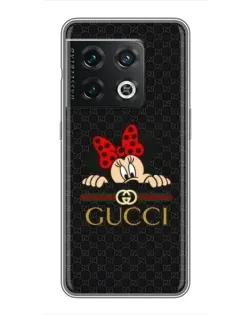 Чохол для OnePlus 10 Pro з картинкою «Мінні Маус Gucci — чорний»