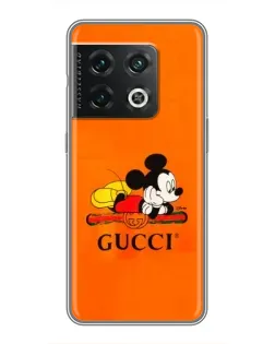 Чехол для OnePlus 10 Pro с картинкой «Микки Маус Gucci — оранж»