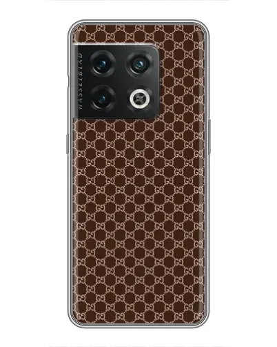 Чохол для OnePlus 10 Pro з картинкою «Gucci — шоколадна сітка» Чохол для OnePlus 10 Pro з картинкою «Gucci — шоколадна сітка»