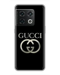 Чехол для OnePlus 10 Pro с картинкой «Gucci — золото на черном»