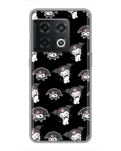 Чохол для OnePlus 10 Pro з картинкою «Чорний паттерн Kuromi»