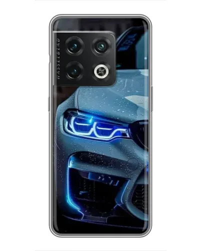 Чохол для OnePlus 10 Pro з картинкою «Погляд BMW з синіми фарами»