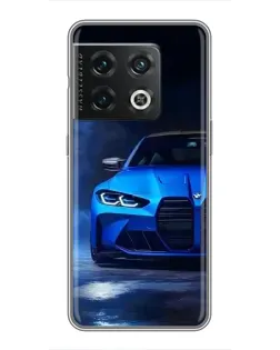 Чохол для OnePlus 10 Pro з картинкою «Блакитна BMW M4»