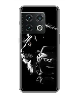 Чохол для OnePlus 10 Pro з картинкою «BMW та лев»
