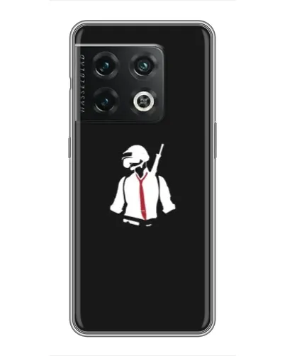 Чехол для OnePlus 10 Pro с картинкой «PUBG — силуэт воина»