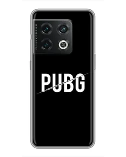 Чехол для OnePlus 10 Pro с картинкой «PUBG — белый логотип»