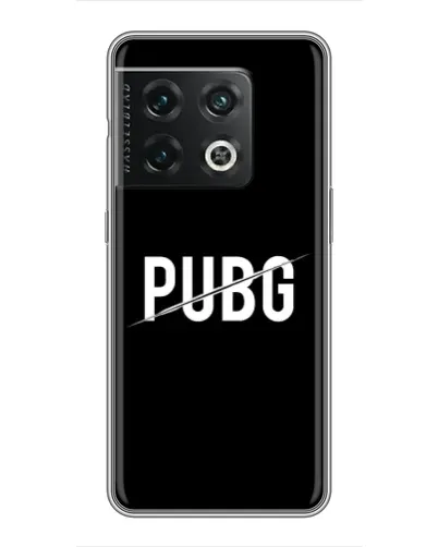Чехол для OnePlus 10 Pro с картинкой «PUBG — белый логотип»