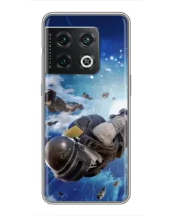 Чехол для OnePlus 10 Pro с картинкой «Десант PUBG — прыжок»