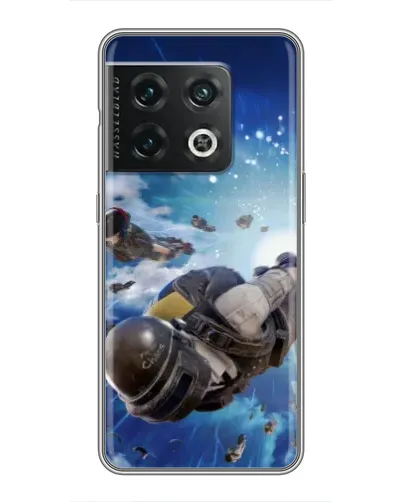 Чехол для OnePlus 10 Pro с картинкой «Десант PUBG — прыжок»