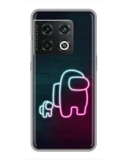 Чехол для OnePlus 10 Pro с картинкой «Among Us неон-арт»