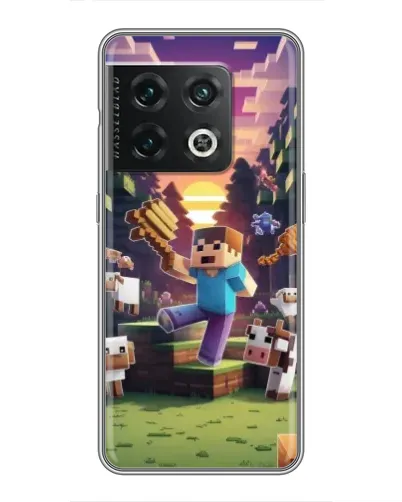 Чехол для OnePlus 10 Pro с картинкой «Стив на ферме»