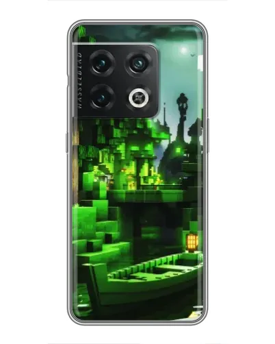 Чехол для OnePlus 10 Pro с картинкой «Minecraft лесной пейзаж»