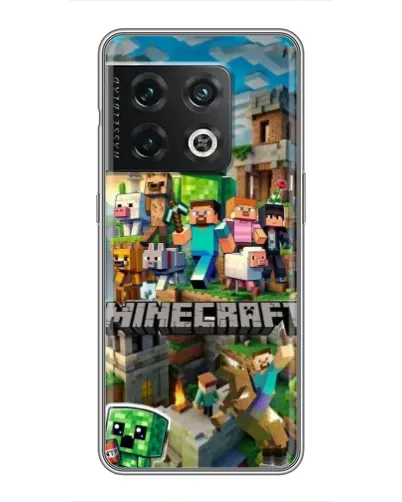 Чехол для OnePlus 10 Pro с картинкой «Замок Minecraft»