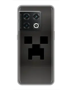 Чехол для OnePlus 10 Pro с картинкой «Черный крипер градиент»
