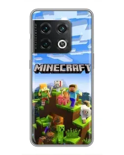Чехол для OnePlus 10 Pro с картинкой «Minecraft классический мир»