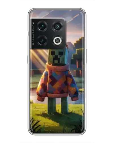 Чехол для OnePlus 10 Pro с картинкой «Крипер в свитере»