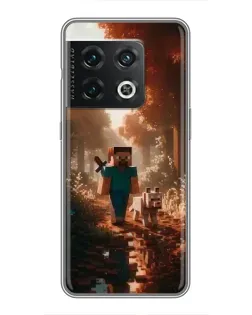 Чехол для OnePlus 10 Pro с картинкой «Стив в лесу»