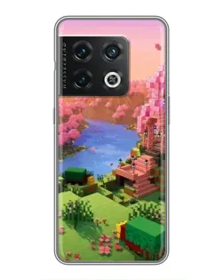 Чехол для OnePlus 10 Pro с картинкой «Розовое дерево Minecraft»