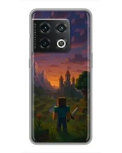Чехол для OnePlus 10 Pro с картинкой «Стив у башни»