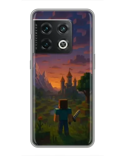 Чехол для OnePlus 10 Pro с картинкой «Стив у башни»