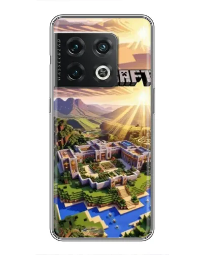 Чехол для OnePlus 10 Pro с картинкой «Minecraft панорама»