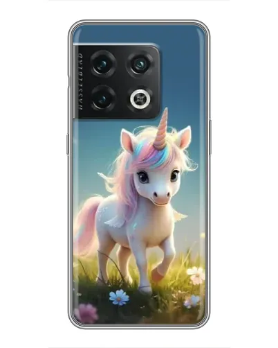Чехол для OnePlus 10 Pro с картинкой «Единорог на поляне» Чехол для OnePlus 10 Pro с картинкой «Единорог на поляне»