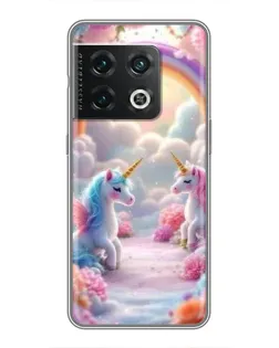 Чехол для OnePlus 10 Pro с картинкой «Радуга и единороги» Чехол для OnePlus 10 Pro с картинкой «Радуга и единороги»