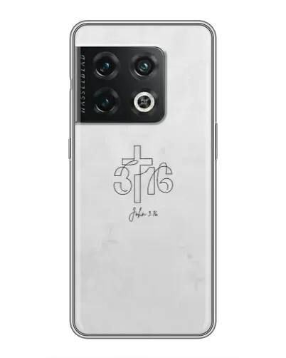 Чехол для OnePlus 10 Pro с картинкой «Иоанна 3:16 Крест»