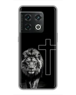 Чехол для OnePlus 10 Pro с картинкой «Лев и Крест»