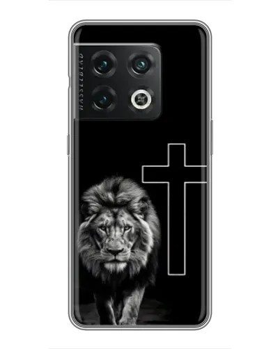 Чехол для OnePlus 10 Pro с картинкой «Лев и Крест»