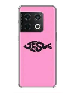 Чехол для OnePlus 10 Pro с картинкой «Розовый символ  Jesus»