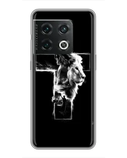 Чехол для OnePlus 10 Pro с картинкой «Сияющий крест Jesus»