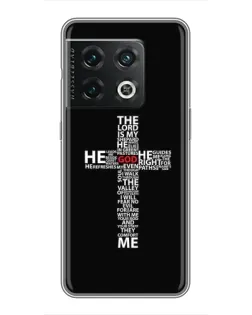 Чехол для OnePlus 10 Pro с картинкой «Текстовый крест»