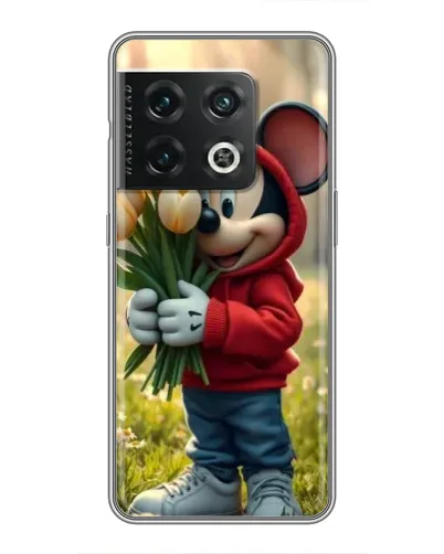 Чохол для OnePlus 10 Pro з картинкою «Міккі з тюльпанами»