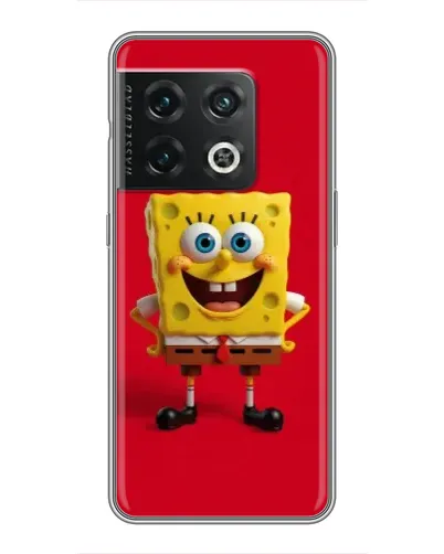 Чехол для OnePlus 10 Pro с картинкой «Спанч Боб на красном»
