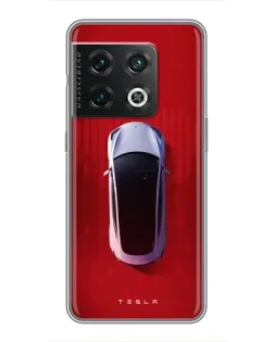 Чехол для OnePlus 10 Pro с картинкой «Tesla Top View» Чехол для OnePlus 10 Pro с картинкой «Tesla Top View»