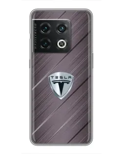 Чохол для OnePlus 10 Pro з картинкою «Металева текстура Tesla»
