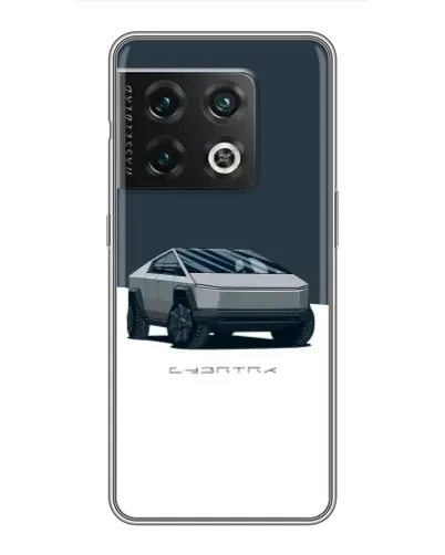 Чохол для OnePlus 10 Pro з картинкою «Сріблястий Cybertruck Tesla»