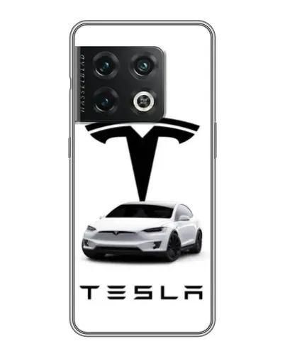 Чохол для OnePlus 10 Pro з картинкою «Tesla White Style»
