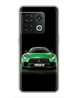 Чохол для OnePlus 10 Pro з картинкою «Mercedes — неоновий лого»